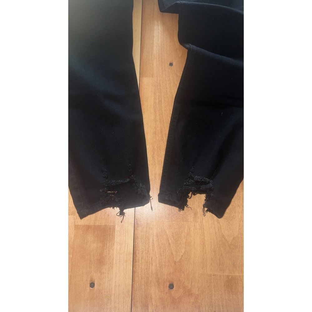 Sofia Jeans Adora Super Hi-Rise Curvy Girlfriend Black Distressed Hem Size 8 NWT - Picture 2 of 6